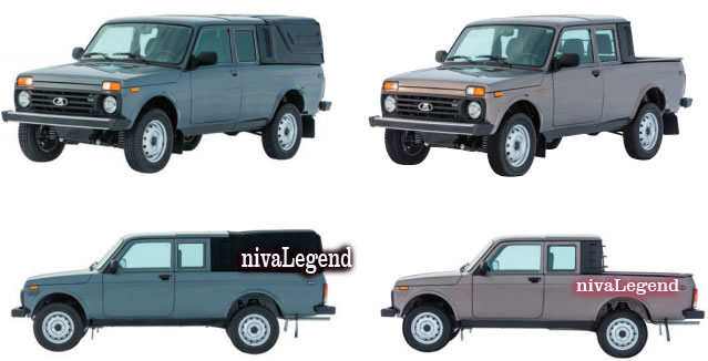 нива пикап 4x4