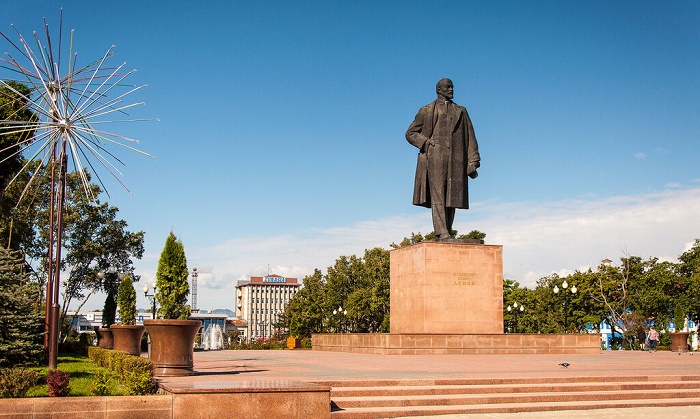 Площадь Ленина в Южно-Сахалинске