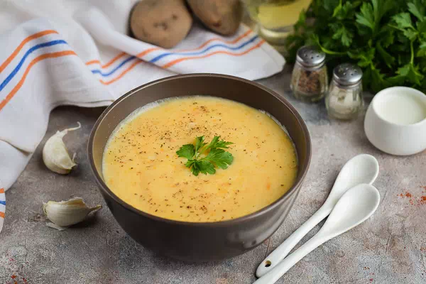 Суп-пюре из картофеля - классический рецепт с пошаговыми фото