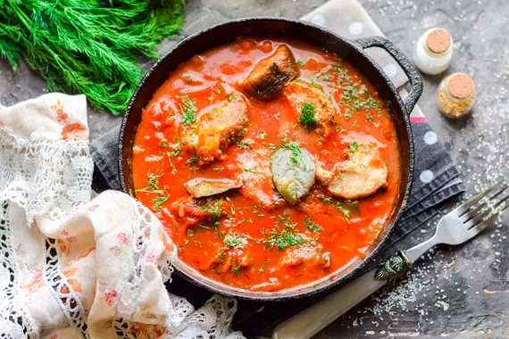 Очень вкусный минтай под томатным маринадом - классический рецепт с пошаговыми фото