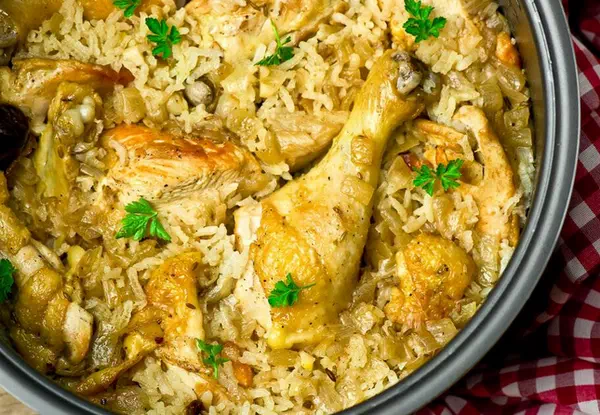Плов в мультиварке с курицей
