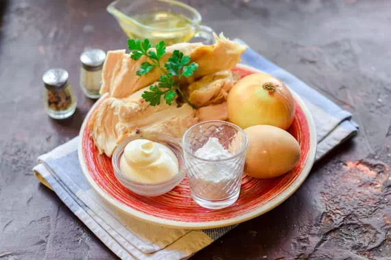 салат с яичными блинчиками и курицей рецепт фото 1